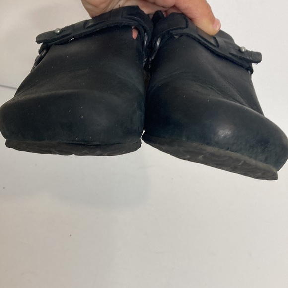 Birkenstock Papillio Clogs Womens 6 Black Wedge Mule Comfy Shoes - Picture 7 of 13